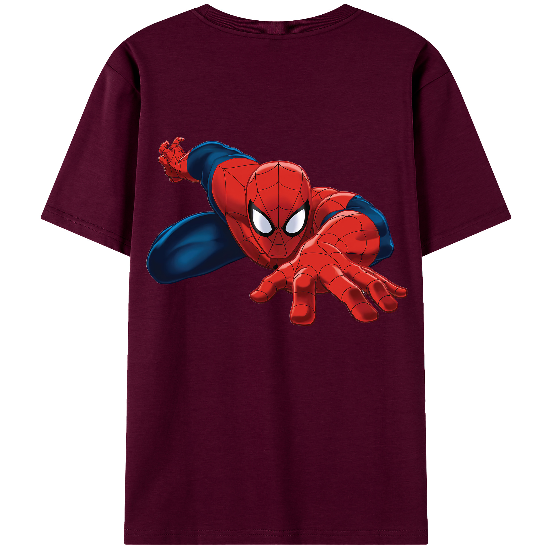 （画像用） Spider Man スパイダーマン レディース半袖Tシャツ(バックプリント)